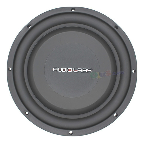 Subwoofer Plano 10 600w Rms 2+2 Ohm Audiolabs Monster Flat10 Color Negro