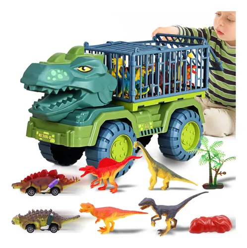 Juguete De Vehículo Transportador De Dinosaurio Para Niños