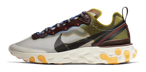 Zapatillas Nike React Element 87 Moss Urbano Aq1090-300   