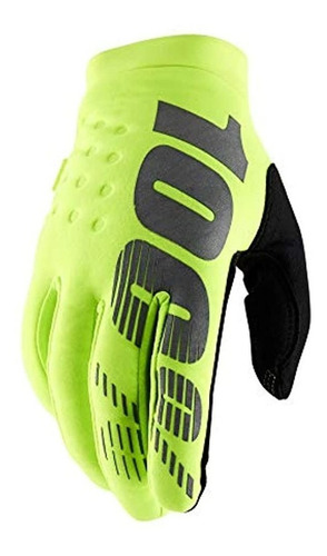 Guantes Marca 100% Mtb & Mx Racing Negro- Amarillo