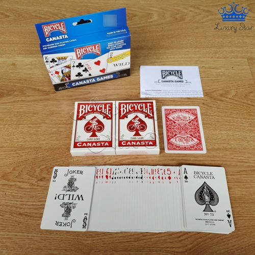 Cartas Bicycle Canasta Game Baraja 108 Cartas Original