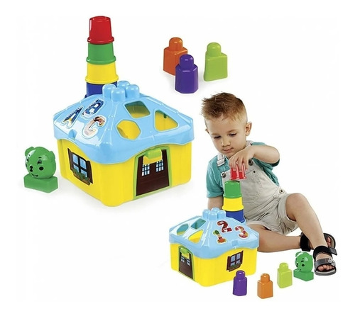 Brinquedo Educativo Casinha De Atividades Dismat Mk211