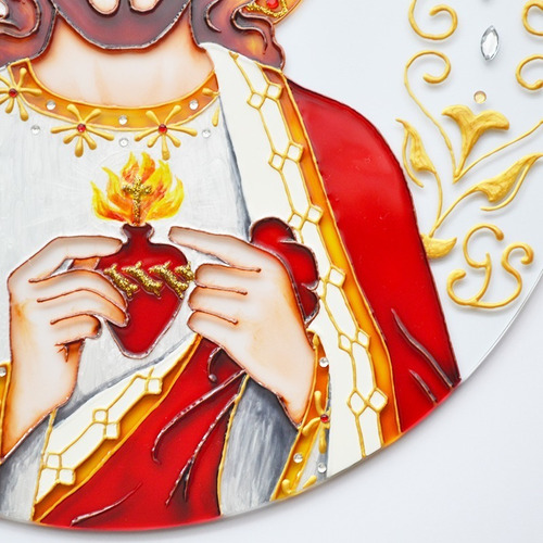 Mandala Sagrado Coração De Jesus Com 30cm
