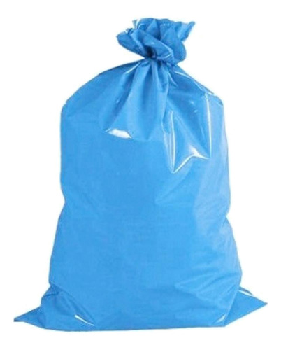 Saco De Lixo Azul 60l Pacote Com 100 Kit 3