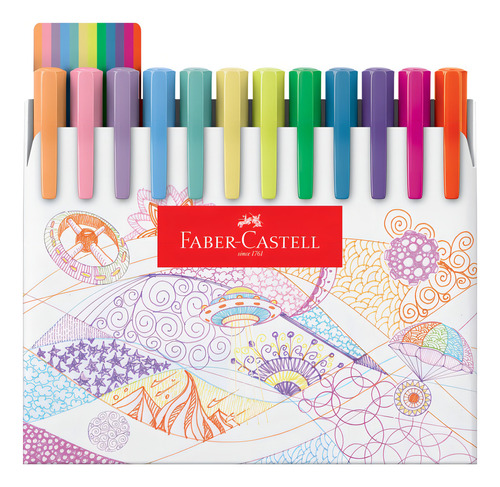 Lápis De Cor 50 Supersoft + 48 Caneta Fine Pen Faber Castell
