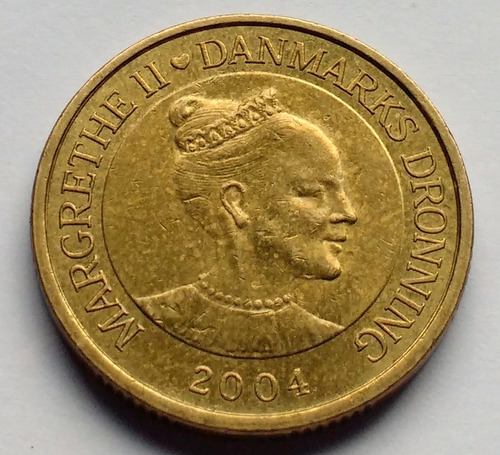 Moneda De Dinamarca, 20 Kroner 2004.