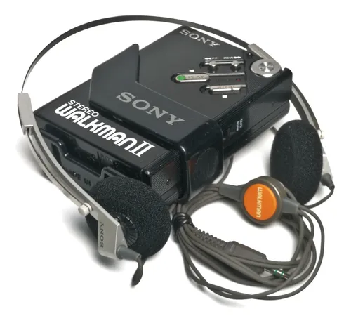 Walkman Sony Wm-2 - Fone Original E Suporte - Funciona Tudo
