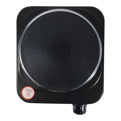 Anafe Eléctrico Flounder 1 Hornalla Potencia 1000w 220v Color Negro
