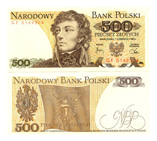 Polonia - 500 Zlotych - Año 1982