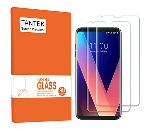 LG V30 Protector De La Pantalla, Tantek Anti-burbuja, Hd Ult