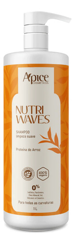 Apice Nutri Waves Shampoo Limpeza Suave 1000ml