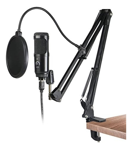 Usb Melon Audio Condenser Micrófono, Kit De Micrófono...