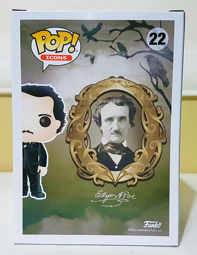 ¡Funko Pop! Iconos: Edgar Allan Poe con el libro #22 Nycc P. Enter