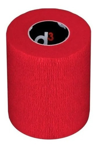 Bandagem Elástica Autoaderente P/ Tornozelo D3 - 7,5cm X 5m Cor Vermelho