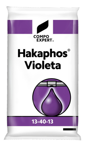 Fertilizante Hakaphos Violeta 13-40-13 Enraizamiento 500gr
