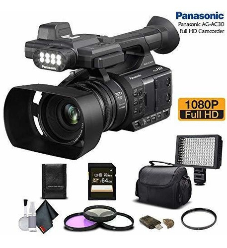 Panasonic Ag Ac30 Videocamara Full Hd 16 Gb Memoria Luz