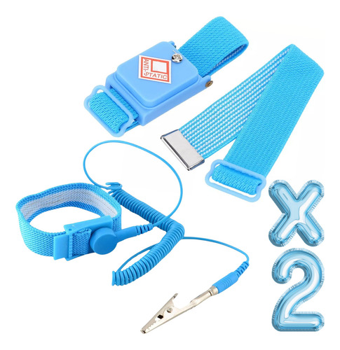 Pulsera Antiestática Con Cable Protección Evita Descargas F