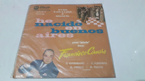 Francisco Canaro  Vinillo Doble Duracion 4 Temas Original 