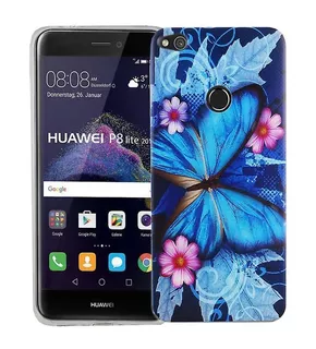 Capa Preta Tpu Huawei P8 P9 Honor 8 Lite 2017 Pelicula Vidro