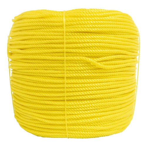 Cuerda Cable Polipropileno 8mm 4 Cabos Bobina Amarillo 23kg