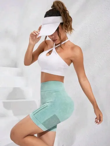 Biker Short Deportivo Push Up - Verde Menta Ref. 4085