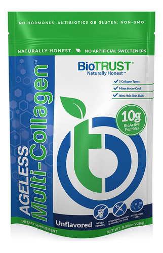 Biotrust Ageless Multi Colgeno Protena En Polvo De Colgeno 5