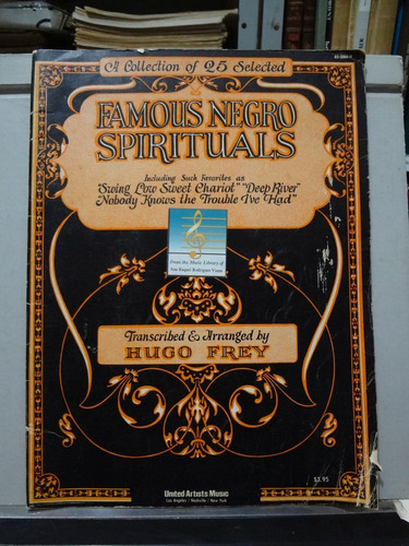 Partitura Gospel 25 Selected Famous Negro Spirituals H. Frey