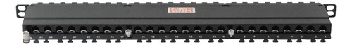Linkmade 0,5u 24-rj45 Cat6a F/utp S/ftp Patchpanel Blindado