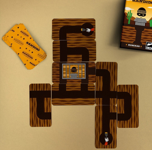 Imagen 3 de 4 de Juego De Mesa Cooperativo Bandido Wanted Buró Cartas