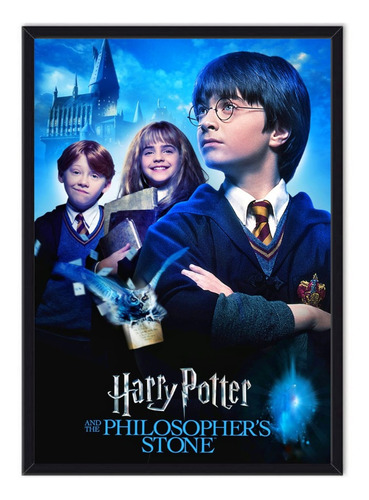 Cuadro Enmarcado Harry Potter Póster La Piedra Filosofal