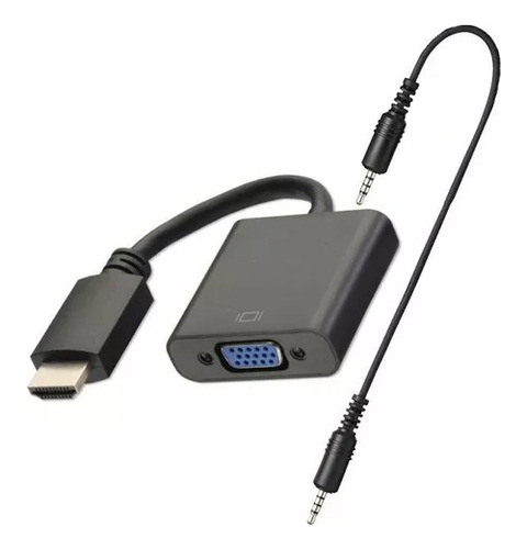 Adaptador Conversor Convertidor Hdmi A Vga Con Audio Activo