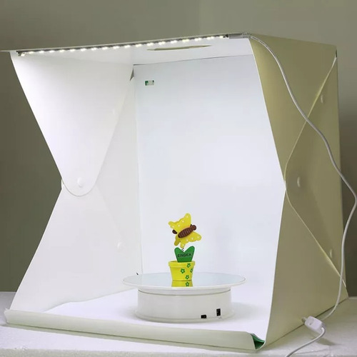 Caja Con Luz Led Plegable Para Fotografía Photobox Studio