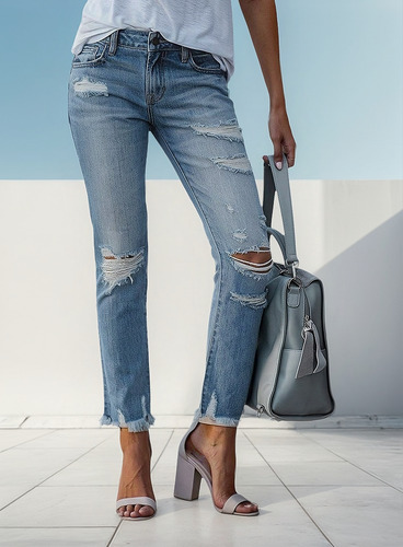 Jeans De Mezclilla, Falda De Mezclilla Duradera, Resistente