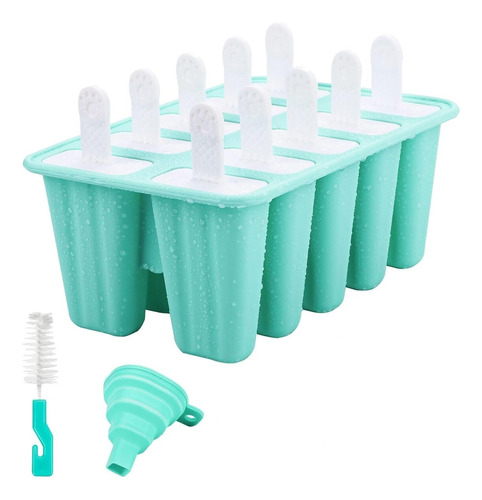 Moldes Silicona Para Paletas De Hielo,10 Cavidade Moldes.