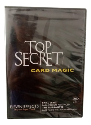 Dvd De Trucos De Magia: Top Secret Card Magic