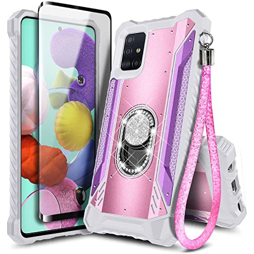 Funda Para Galaxy A51 5g Rosa/morado-02