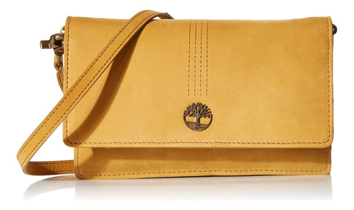 Timberland Wallet Purse Rfid Leather Crossbody Bag, Trigo (n