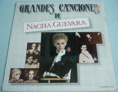 Grandes Canciones De Nacha Guevara. Disco Lp Con Celofán. 