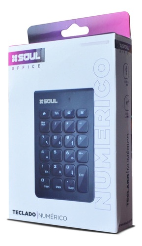 Teclado Numerico Usb 23 Teclas Soul Office K50 Pc Notebook Teclado Ne Idioma Español Latinoamérica