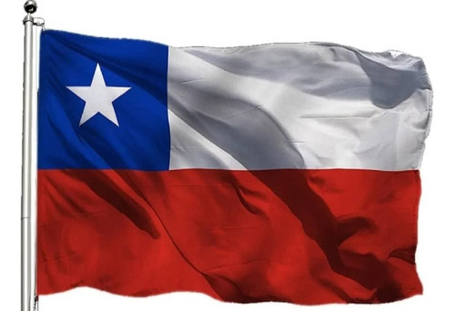 Banderas Chilenas 200x300 Trevira X 2 + Envío Gratis Oferta