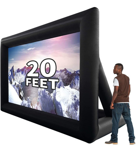 Pantalla Gigante Proyector Portátil Inflable De 20 Pies