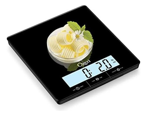 Ozeri Touch Iii 22 Lbs (10 Kg) Escala De Cocina En Vidrio Y