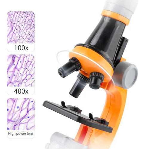 Nn Microscopio Niños Ópticos 100x 400x 1200x - Infantil