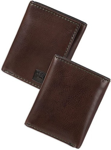 Cartera Levi's Trifold de piel para hombre con RFID