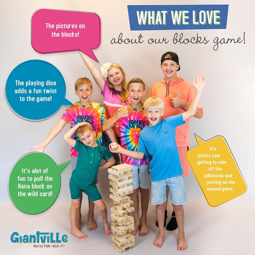 Jenga Gigante Com 54 Blocos De Pinho De Qualidade Premium