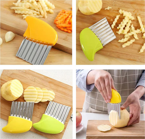 Cortador De Arrugado Ondulado Chopper Cuchillo Slicer Help