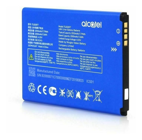 Bateria Alcatel Tetra 5044r 5044 5041c 5041 Pixi 4 Tli020f7
