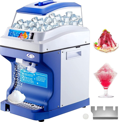 Maquina Comercial De Helado Raspado Tritura Hielo Vevor