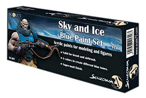 75 Escala Escala De Color Azul Paint Set, Cielo Y Hielo Sist