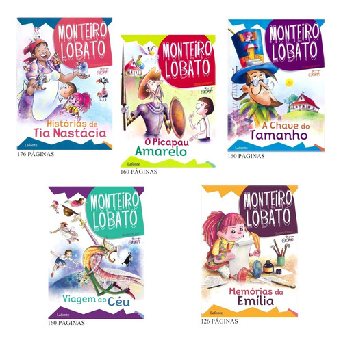 Combo Monteiro Lobato - 5 Livros Inéditos - Aproveite